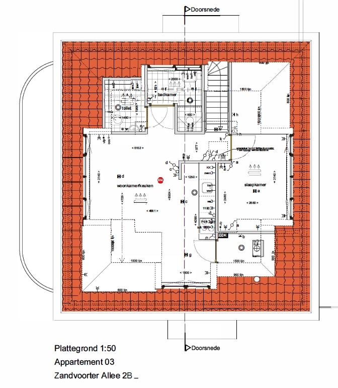 Verkooptekeningen appartement 3